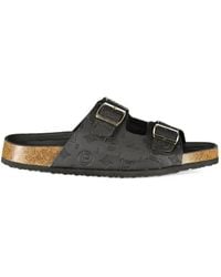 Laura Biagiotti - Logo-Embossed Buckle-Fastening Sandals - Lyst