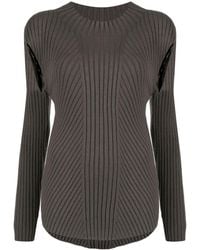 Low Classic - Pull En Maille Nervurée À Découpe - Lyst
