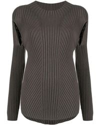 Low Classic - Maglione A Coste Con Dettaglio Cut-Out - Lyst