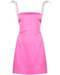 GIUSEPPE DI MORABITO - Crystal Strap-Detail Mini Dress - Lyst