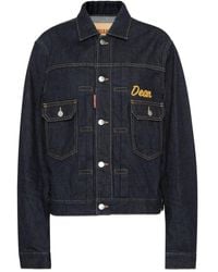 DSquared² - Bestickte Jeansjacke - Lyst