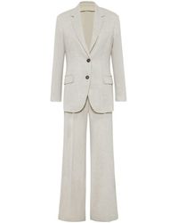 Brunello Cucinelli - Notched-lapels Single-breasted Suit - Lyst