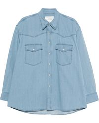 Studio Nicholson - Texana Denim Shirt - Lyst