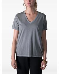 ANONYM APPAREL - Romy Faded V-Neck Short-Sleeve T-Shirt - Lyst