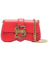 Just Cavalli - Snake-Buckle Shoulder Bag - Lyst