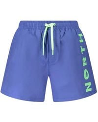 North Sails - Logo-Print Drawstring Swim Shorts - Lyst