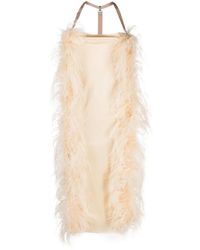 Sportmax - Midikleid Mit Drapierten Akzenten - Lyst