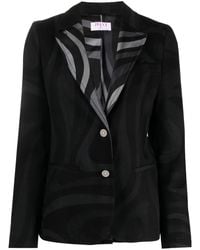 PUCCI - Marmo-Print Single-Breasted Blazer - Lyst