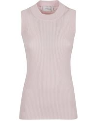 Sportmax - Ribbed Sleeveless Top - Lyst