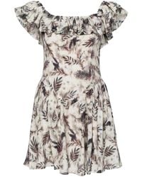 B+ AB - Vestido corto con hombros descubiertos - Lyst
