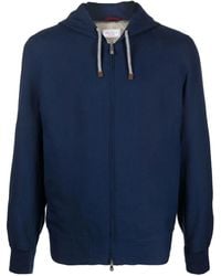 Brunello Cucinelli - Zip-Up Hooded Jacket - Lyst