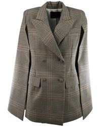 Federica Bonifaci - Prince Of Wales Check Double-Breasted Jacket - Lyst