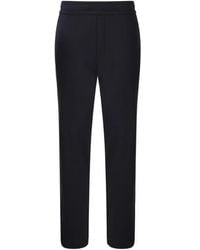 Moncler - Pantalones con cinturilla elástica y logo - Lyst