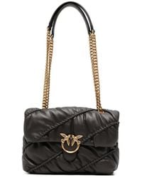 Pinko - Love Puff Chevron-Quilted Leather Shoulder Bag - Lyst