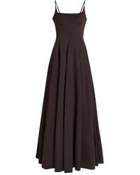 STAUD - Joy Square-Neck Flared Maxi Dress - Lyst