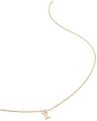 Monica Vinader - 14Kt Small Initial Z Necklace - Lyst