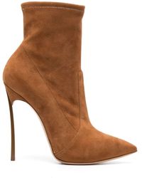 Casadei - Blade Pointed-toe Ankle Boots - Lyst