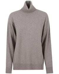 P.A.R.O.S.H. - Roll-Neck Knitted Sweater - Lyst