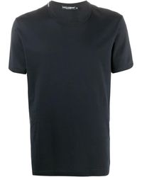 Dolce & Gabbana - Logo Label V-Neck T-Shirt - Lyst