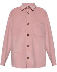 Marni - Logo-Embroidered Shirt Jacket - Lyst