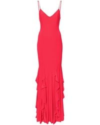 Nissa - Ruffled Chiffon Maxi Dress - Lyst