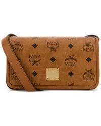 MCM - Aren Visetos Cross Body Bag - Lyst