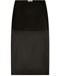 FRAME - Midirock mit Schlitz - Lyst