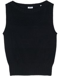 Aspesi - Open-knit Sleeveless Top - Lyst