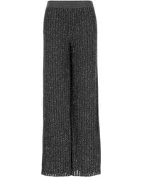 Missoni - Sequin-Embellished Ribbed-Knit Trousers - Lyst