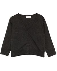 Amomento - Vest Met V-Hals - Lyst