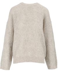 Peserico - Sequin-Embellished Cable-Knit Sweater - Lyst