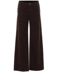 Liu Jo - Pantalon En Velours À Boutons Décoratifs - Lyst