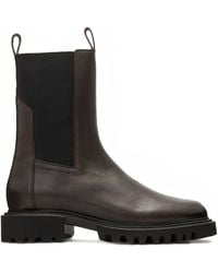 AllSaints - Hallie Pull-Tab Lug-Sole Boots - Lyst