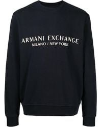 Armani Exchange - Sudadera con logo estampado - Lyst
