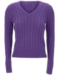 Polo Ralph Lauren - Pullover mit Zopfmuster - Lyst