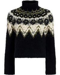 Proenza Schouler - Lizzy Fairisle-Pattern Turtleneck Sweater - Lyst