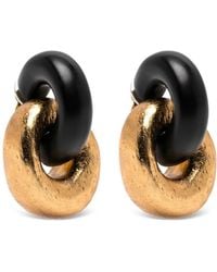 Monies - Interlocking-Hoop Earrings - Lyst
