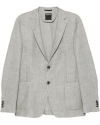 ZEGNA - Notched-Lapel Single-Breasted Blazer - Lyst