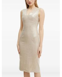 Silvian Heach - V-Neck Midi Dress - Lyst