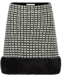 Nina Ricci - Gebreide Mini-Rok Met Tweed Effect - Lyst