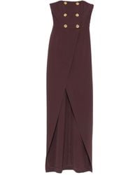 Elisabetta Franchi - Jurk Verfraaid Met Knoop - Lyst