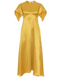 ROKSANDA - Sola Cape-Sleeve Dress - Lyst