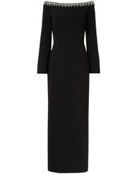Jenny Packham - Lima Midi-Jurk Verfraaid Met Kristallen - Lyst