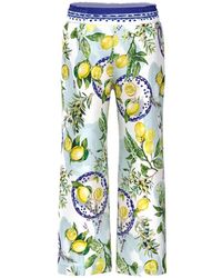 Marc Cain - Washington Lemon-Print Palazzo Pants - Lyst