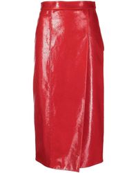 Gucci - Falda de tubo con efecto de piel de cocodrilo - Lyst