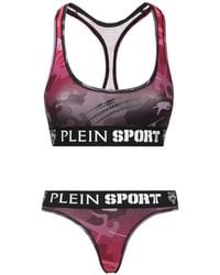 Philipp Plein - Camouflage-Print Logo-Underband Underwear Set - Lyst