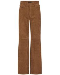ROTATE BIRGER CHRISTENSEN - High-Waisted Suede Trousers - Lyst