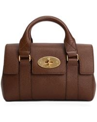 Mulberry - Mini Bayswater Grained Tote Bag - Lyst