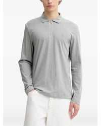 Marc O' Polo - Dfc Zip Long-Sleeve Polo Shirt - Lyst
