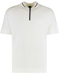 BOSS - Zip-Fastening Polo Shirt - Lyst